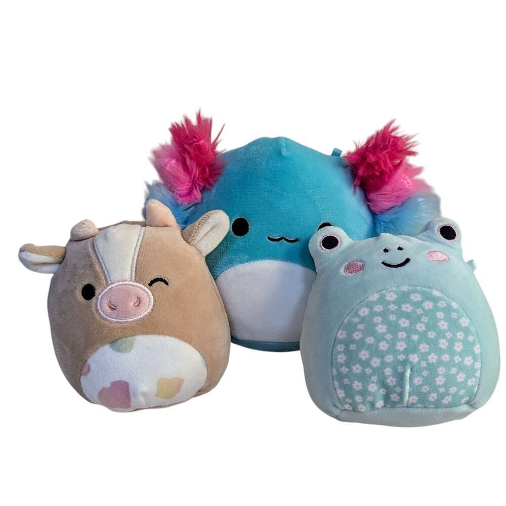 Lot Of 3 Squishmallows FRITZ, ANASTASIA (pastel), GRIELLA